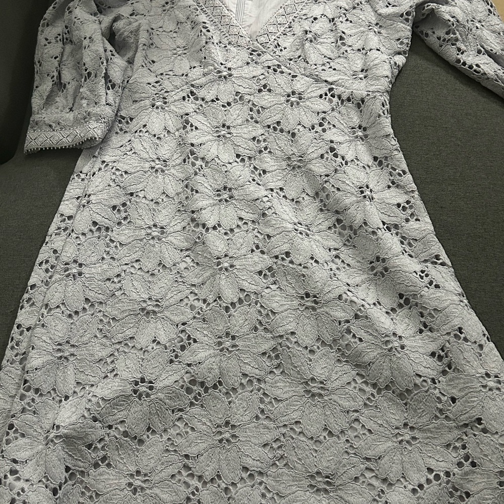 Michael Kors grey lace dress. NWOT; new without tag, NEVER worn! - Picture 7 of 8